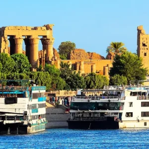 Cruise ships on the Nile