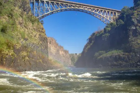 a bridge over a river